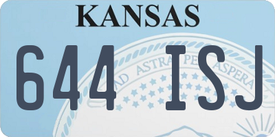KS license plate 644ISJ