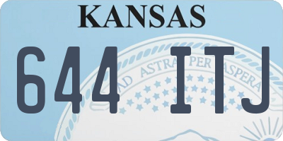 KS license plate 644ITJ