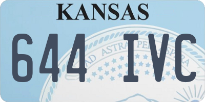 KS license plate 644IVC