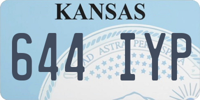 KS license plate 644IYP