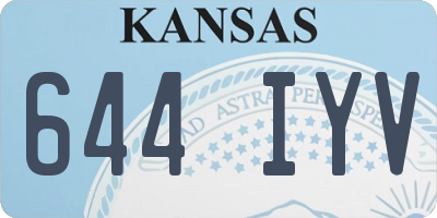 KS license plate 644IYV