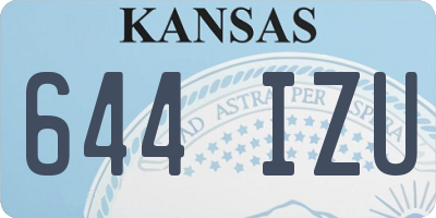 KS license plate 644IZU