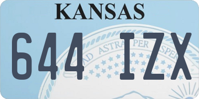 KS license plate 644IZX