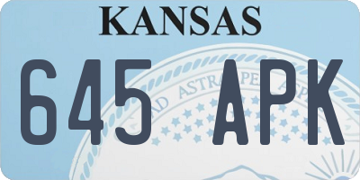KS license plate 645APK