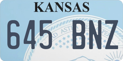 KS license plate 645BNZ