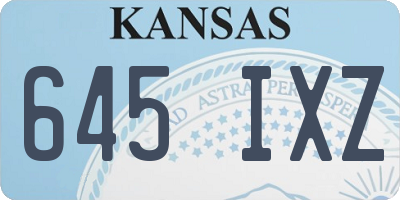 KS license plate 645IXZ