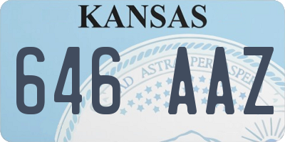 KS license plate 646AAZ