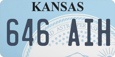 KS license plate 646AIH
