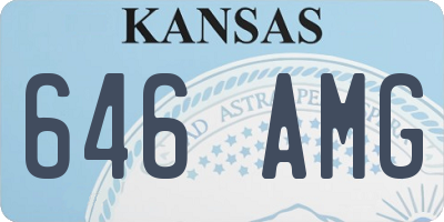 KS license plate 646AMG