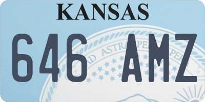 KS license plate 646AMZ