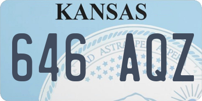 KS license plate 646AQZ