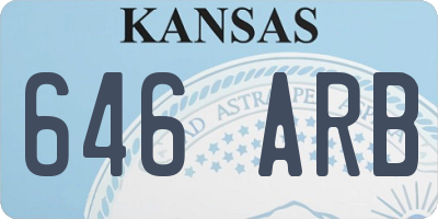 KS license plate 646ARB