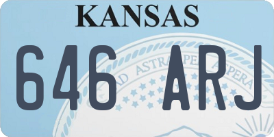 KS license plate 646ARJ