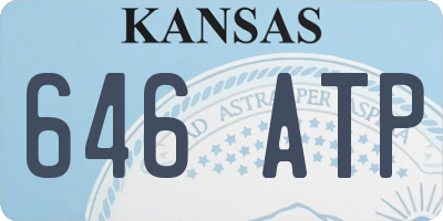 KS license plate 646ATP