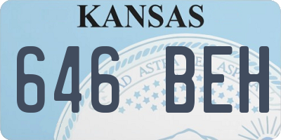 KS license plate 646BEH