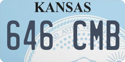 KS license plate 646CMB