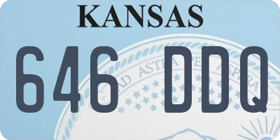 KS license plate 646DDQ