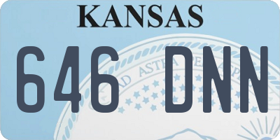 KS license plate 646DNN