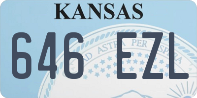 KS license plate 646EZL