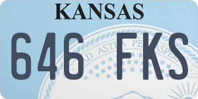 KS license plate 646FKS