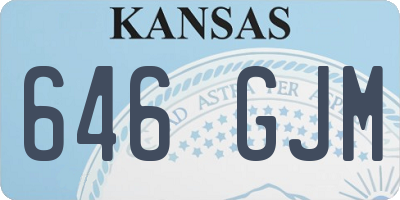 KS license plate 646GJM