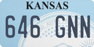 KS license plate 646GNN