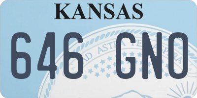 KS license plate 646GNO