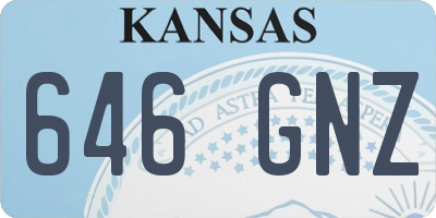 KS license plate 646GNZ