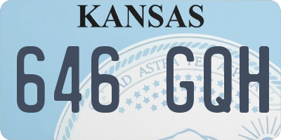 KS license plate 646GQH