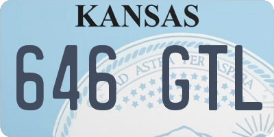 KS license plate 646GTL