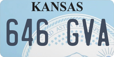 KS license plate 646GVA