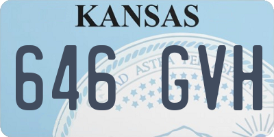 KS license plate 646GVH