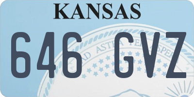 KS license plate 646GVZ