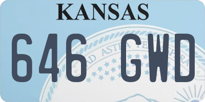 KS license plate 646GWD