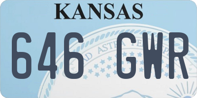 KS license plate 646GWR