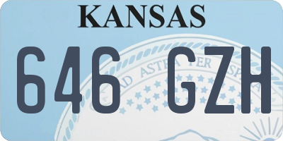KS license plate 646GZH