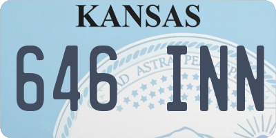 KS license plate 646INN