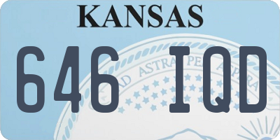 KS license plate 646IQD