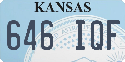 KS license plate 646IQF