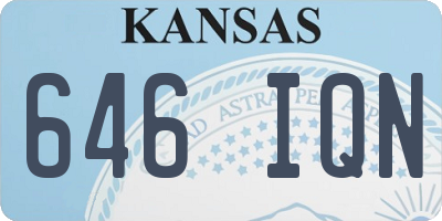 KS license plate 646IQN