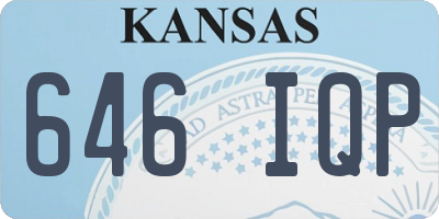 KS license plate 646IQP
