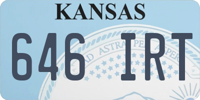 KS license plate 646IRT