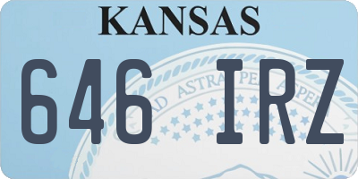 KS license plate 646IRZ