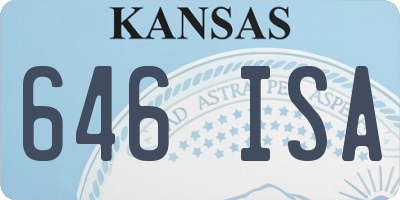 KS license plate 646ISA