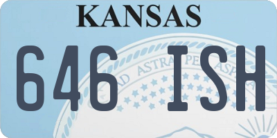 KS license plate 646ISH