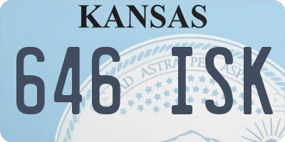 KS license plate 646ISK