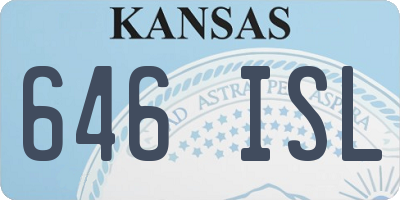 KS license plate 646ISL