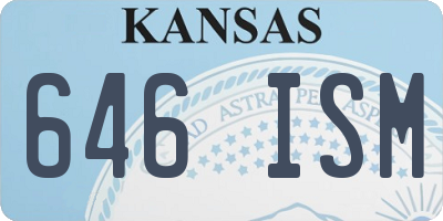 KS license plate 646ISM