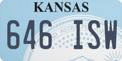 KS license plate 646ISW