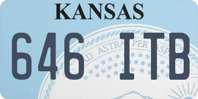 KS license plate 646ITB